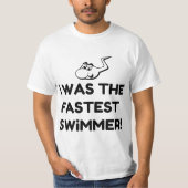 T-shirt ADN nageur le plus rapide (Devant)