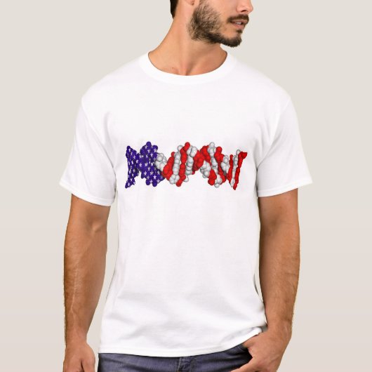 T-shirt ADN patriotique (Devant)