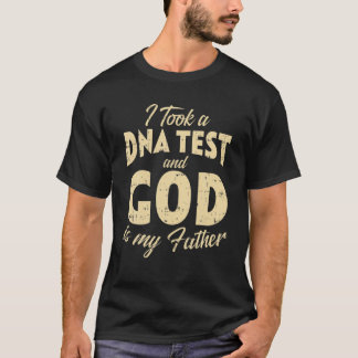 T-shirt ADN Test Dieu Mon Père Jésus Christ Religieux Chri
