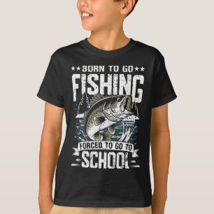 T-shirt Ado Garçons Chemise De Pêche Obligée D'Aller À L'É