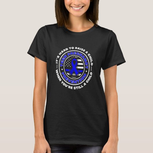 T-shirt Ado Prévention de grossesse Sensibilisation Drapea (Devant)