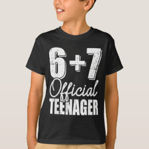 T-shirt adolescent 13 ans six sept mème 67 anniversaire