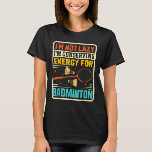 T-shirt Adolescent badminton - Pas paresseux Économiser de