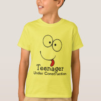 Adolescent en construction Visage drôle