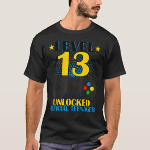 T-shirt Adolescent officiel 13e anniversaire niveau 13 dév