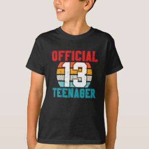 T-shirt Adolescent OFFICIEL Cadeaux de 13 ans 13e annivers