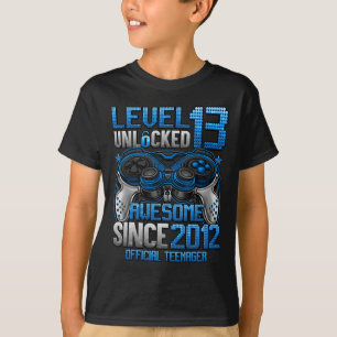 T-shirt Adolescent officiel Niveau 13 Cadeaux débloqués 13