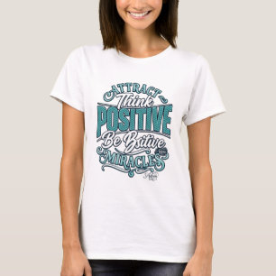 T-shirt ADOM "Attirer le positif" Femme Manches Longues