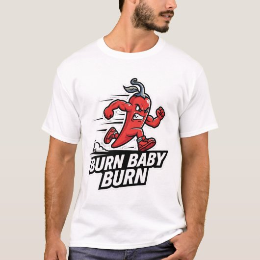 T-shirt ADOM Brûle Bébé Brûle Chili (Devant)