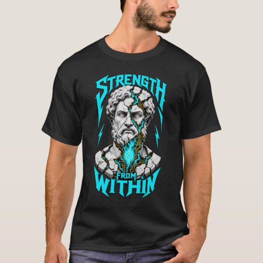 T-shirt ADOM Force Intérieure Statue Grecque (Devant)