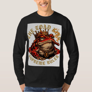 T-shirt ADOM Premium "Toad King" Graphique Minimaliste Lon