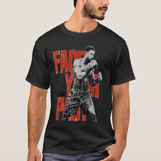 T-shirt Adonis Creed Face Your Past red typography (Devant)