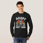 T-shirt Adopt Don t Shop Raccoon (Devant entier)
