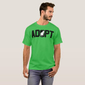 T-shirt Adopter Adopter des animaux rétro (Devant entier)
