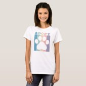 T-shirt Adopter avec Couleurs (Devant entier)