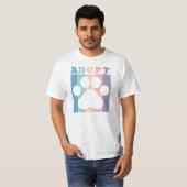 T-shirt Adopter coloré (Devant entier)