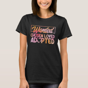 T-shirt Adopter Gotcha Recherché choisi Aquarelle Aimée Ad