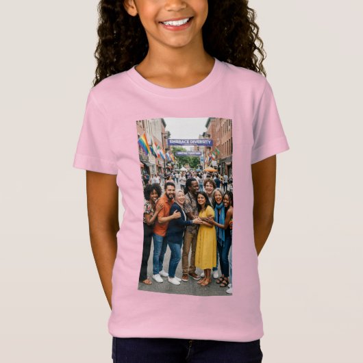T-Shirt Adopter la diversité (Devant)