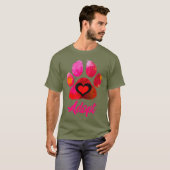 T-shirt Adopter l'amour Mon Secourt Amoureux des animaux A (Devant entier)