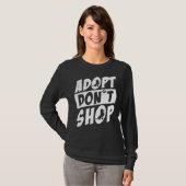 T-shirt Adopter Le Poodle Ne Pas Acheter (Devant entier)