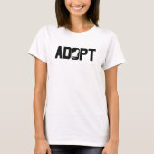 T-shirt Adopter les animaux (Devant)