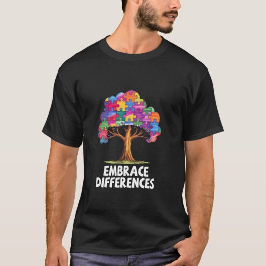 T-shirt Adopter les différences Arbre autisme Sensibilisat (Devant)