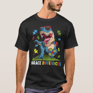 T-shirt Adopter les différences dinosaure enfants garçons 