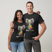 T-shirt Adopter les différences éléphant drôle de sensibil (Unisexe)