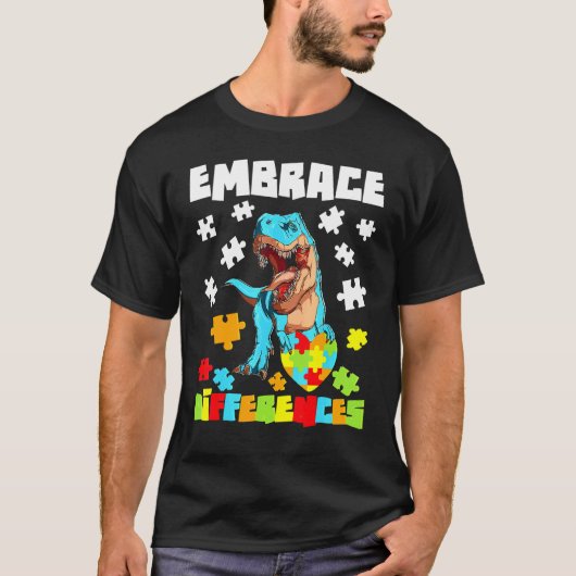T-shirt Adopter les différences Puzzle autistique Sensibil (Devant)