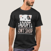 T-shirt Adopter Ne pas Acheter Animaux de compagnie Sensib (Devant)