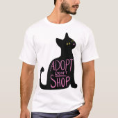 T-shirt adopter ne pas acheter Katze (Devant)