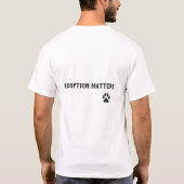 T-shirt Adopter un animal (Dos)