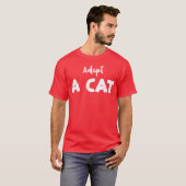 T-shirt Adopter Un Chat Cats (Devant entier)