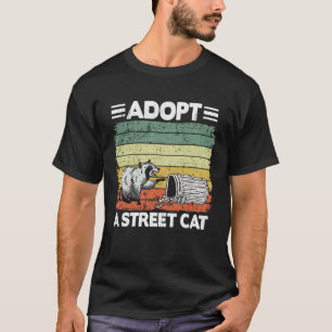 T-shirt Adopter un chat de rue Raton laveur 2