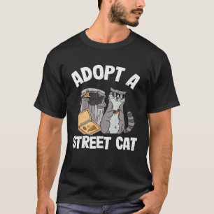 T-shirt Adopter un chat de rue Trash Garbage Panda Pizza R