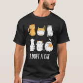 T-shirt Adopter Un Chat Happy Foster Adopter Kitten Adopti (Devant)