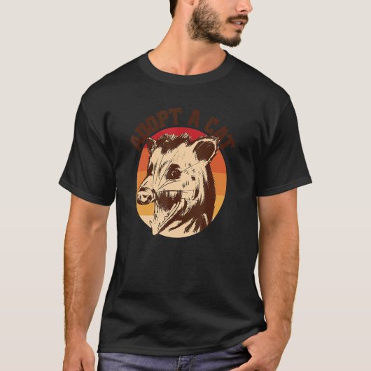T-shirt Adopter Un Chat Possum Awesome Opossum (Devant)