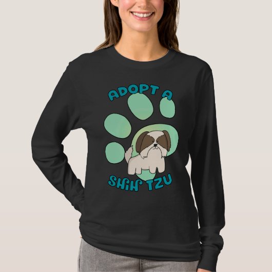 T-shirt Adopter Un Chien Chih Tzu Cute Shelter Secourir Ch (Devant)