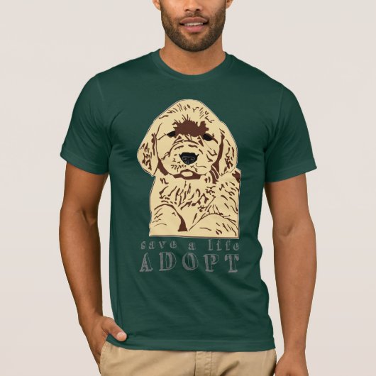 T-shirt adopter-un-chiot (Devant)