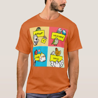 T-shirt Adopter un oiseau Secouru