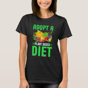 T-shirt Adopter Une Alimentation À Base De Plantes I Végét