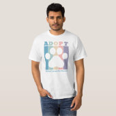 T-shirt Adopter une coutume colorée (Devant entier)