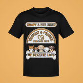 T-shirt Adopter une fourrure bébé fournir et protéger l'am