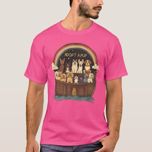 T-shirt Adopter Une Tasse (Devant)