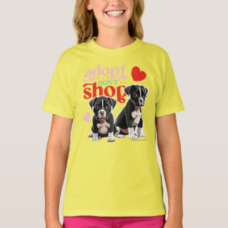 T-shirt Adoptez Don't Shop !