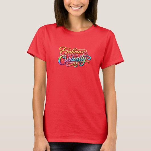T-shirt Adoptez la curiosité (Devant)