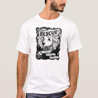 T-shirt Adoptez les animaux familiers de délivrance
