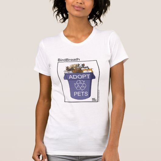 T-shirt Adoptez les animaux familiers Recyclés (Devant)