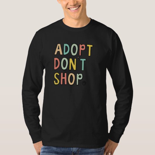 T-shirt Adoptez, n'achetez pas (Devant)