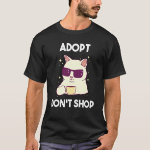 T-shirt Adoptez, ne faites pas du shopping Chats  2